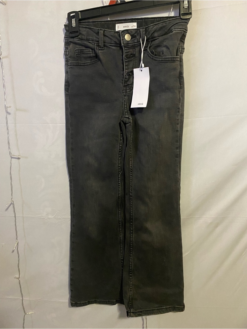 Mango Women's Black Flared Jeans